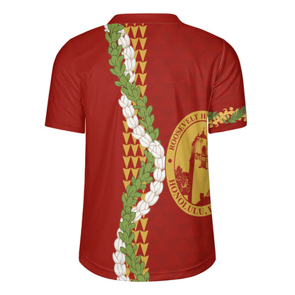 President Theodore Roosevelt High School Rugby Jersey Puakenikeni Maile Flower Lei