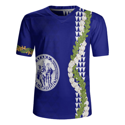 Waiakea High School Rugby Jersey Puakenikeni Maile Flower Lei