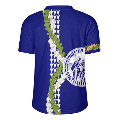 Waiakea High School Rugby Jersey Puakenikeni Maile Flower Lei