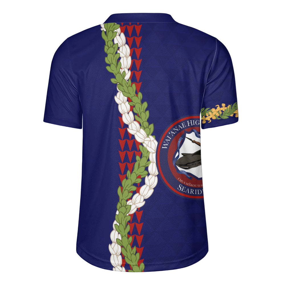 Waianae High School Rugby Jersey Puakenikeni Maile Flower Lei