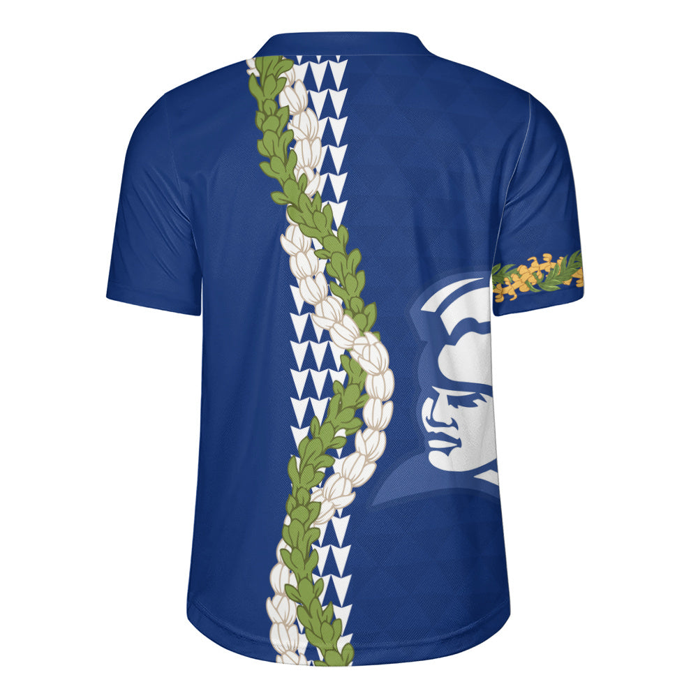 Waimea High School Rugby Jersey Puakenikeni Maile Flower Lei