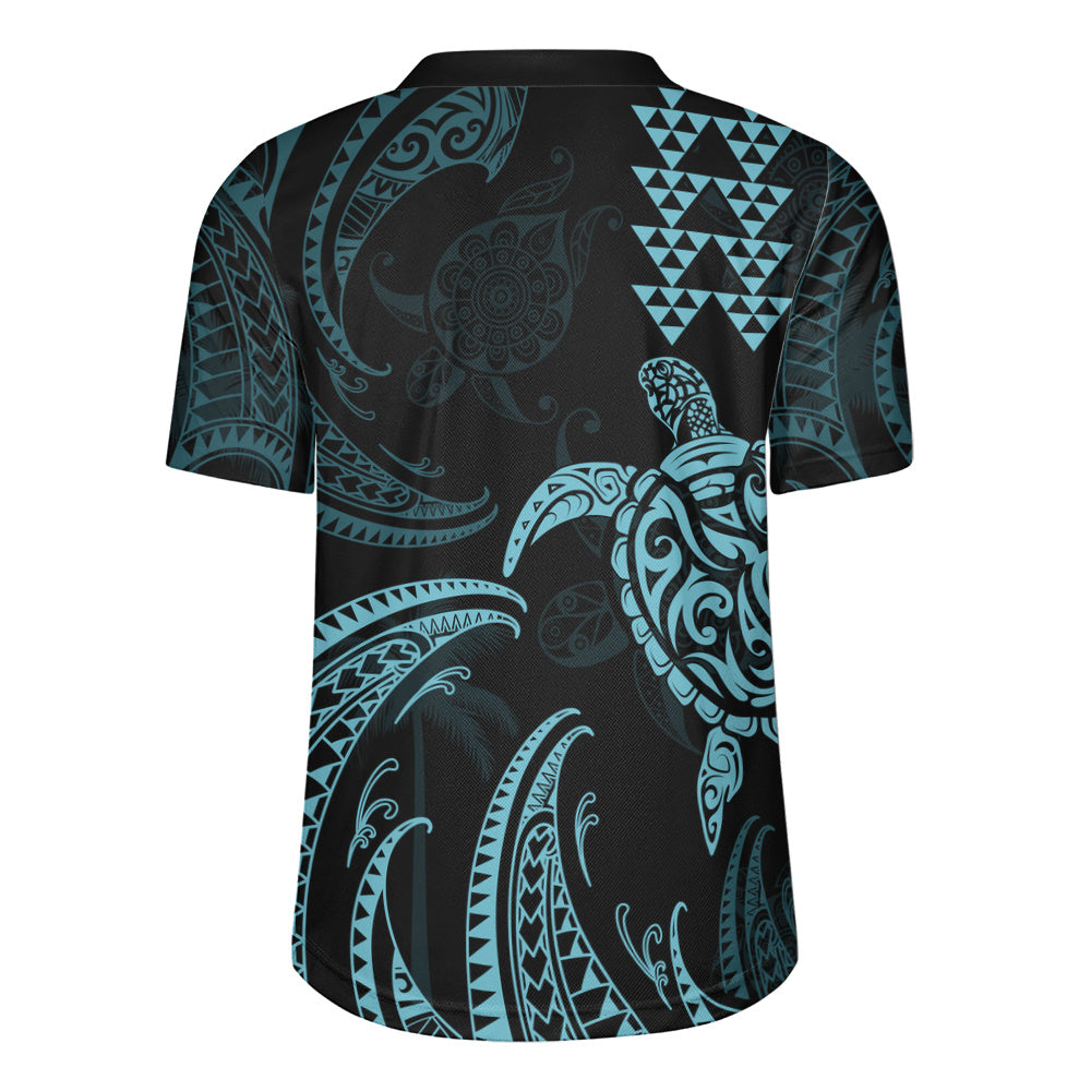 Hawaii Rugby Jersey Polynesian Turtle Tribal Ocean Spirit