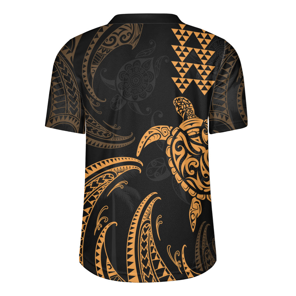 Hawaii Rugby Jersey Polynesian Turtle Tribal Ocean Spirit