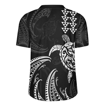 Hawaii Rugby Jersey Polynesian Turtle Tribal Ocean Spirit