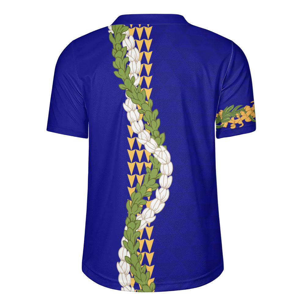 Hawaii Rugby Jersey Turtle Puakenikeni Maile Flower Lei