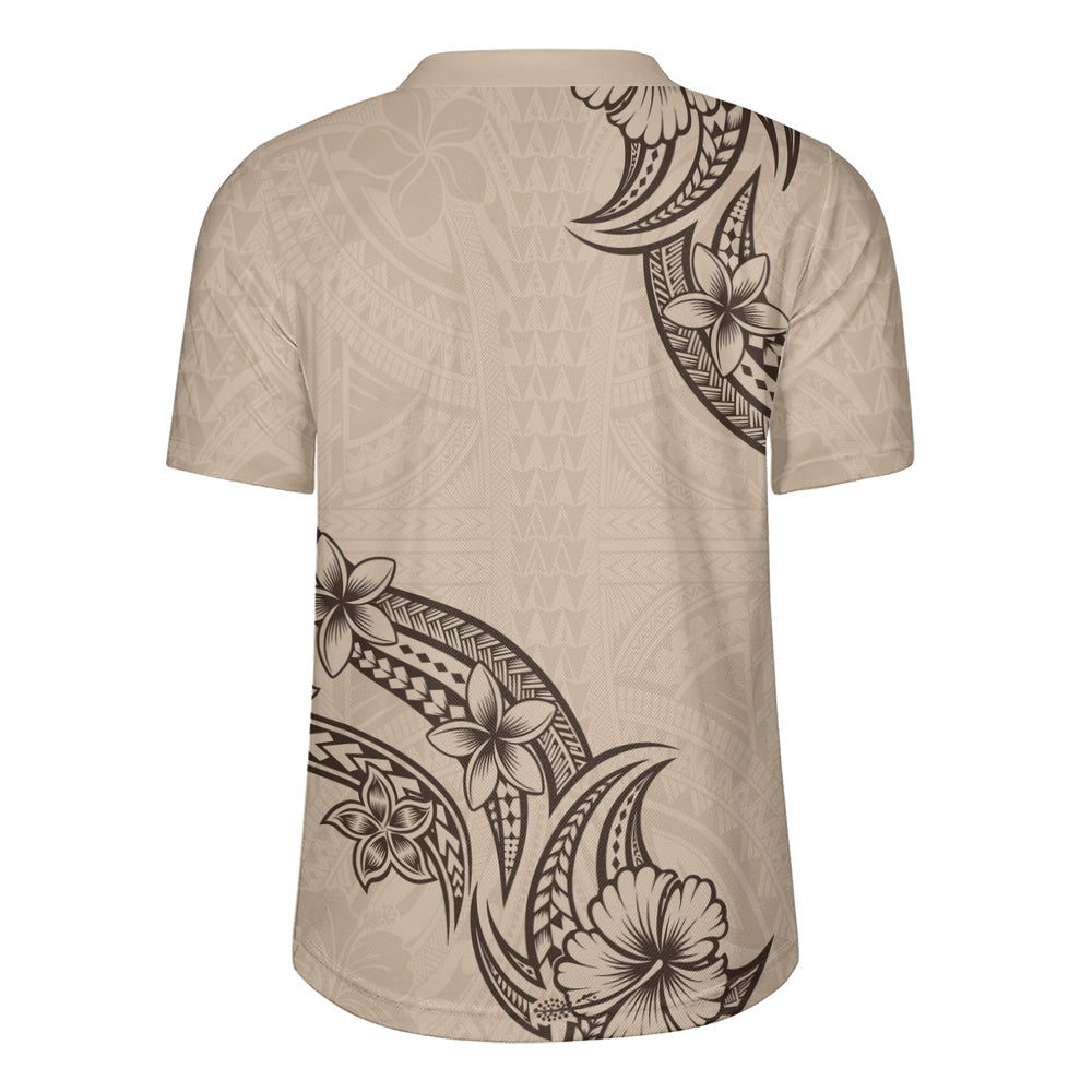Hawaii Rugby Jersey Plumeria Tribal Wave