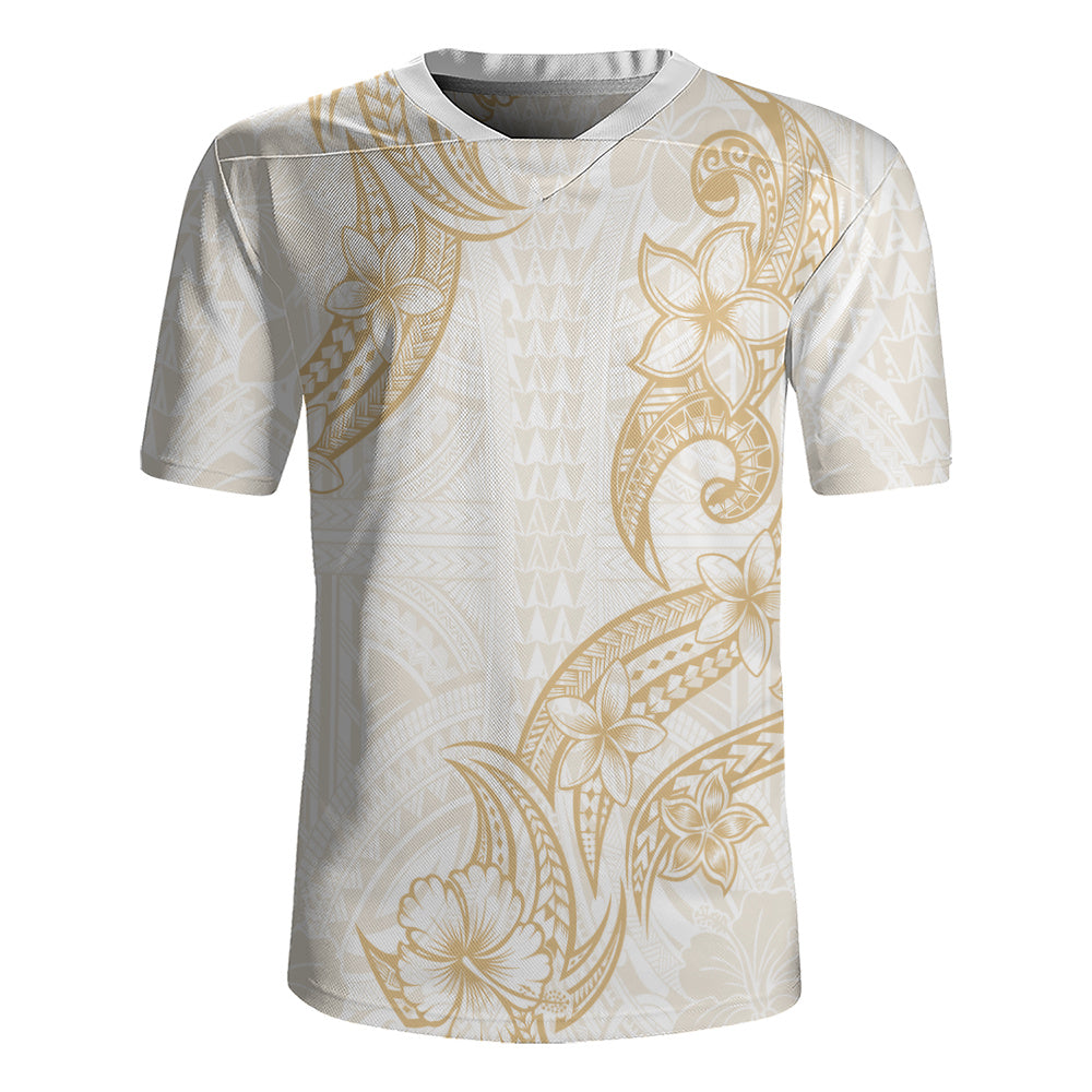Hawaii Rugby Jersey Plumeria Tribal Wave