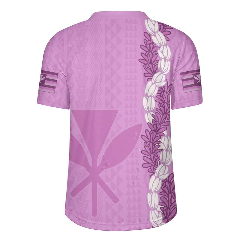 Hawaii Rugby Jersey Flower Lei Kanaka Maoli Polynesia Island Style
