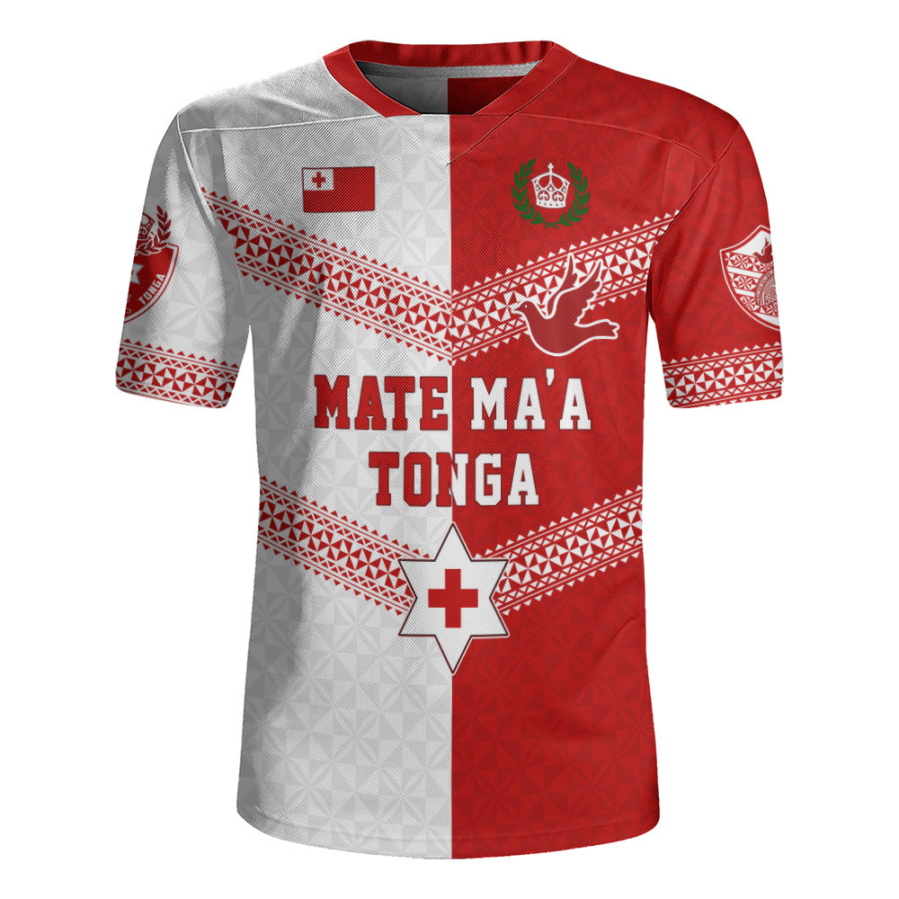 Tonga Rugby Jersey Mate Ma'a Tonga Rugby Ngatu Tribal Half Style