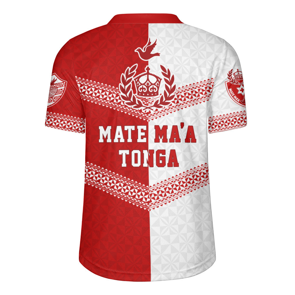 Tonga Rugby Jersey Mate Ma'a Tonga Rugby Ngatu Tribal Half Style