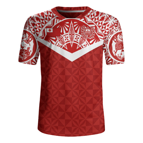 Tonga Rugby Jersey Royal Tongan Crest Polynesian Tribal Rugby Heritage Style