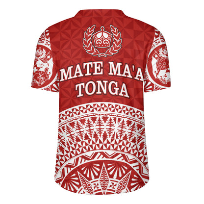 Tonga Rugby Jersey Royal Tongan Crest Polynesian Tribal Rugby Heritage Style