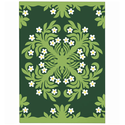 Hawaii Area Rug Emerald Tropical Floral Garden Elegance