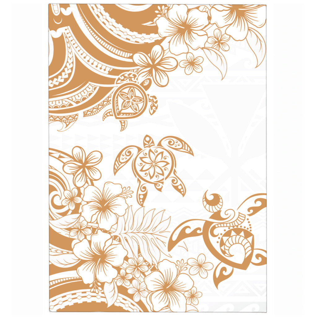 Hawaii Area Rug Kanaka Maoli Hibiscus Polynesian Tribal Turtle Print Style