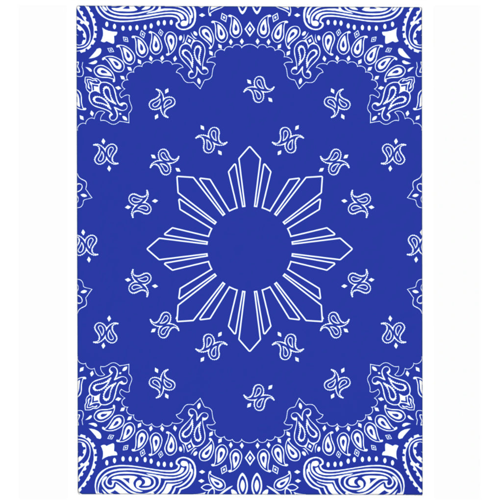 Philippines Filipinos Area Rug Sun Bandana Paisley Print Heritage