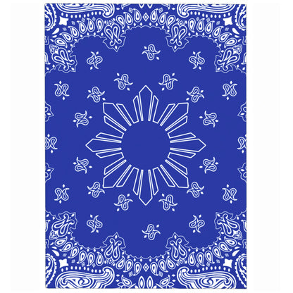 Philippines Filipinos Area Rug Sun Bandana Paisley Print Heritage