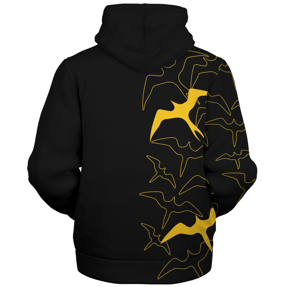 Hawaii Sherpa Hoodie Iwa Bird Flight Style