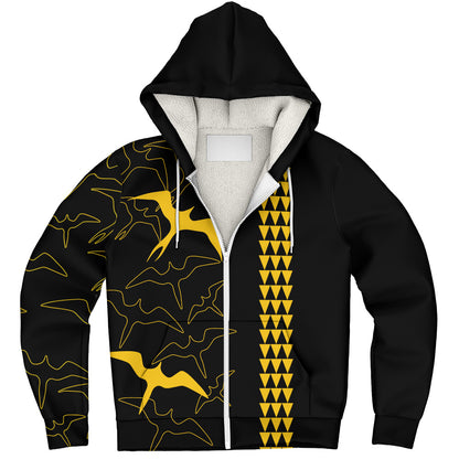 Hawaii Sherpa Hoodie Iwa Bird Flight Style