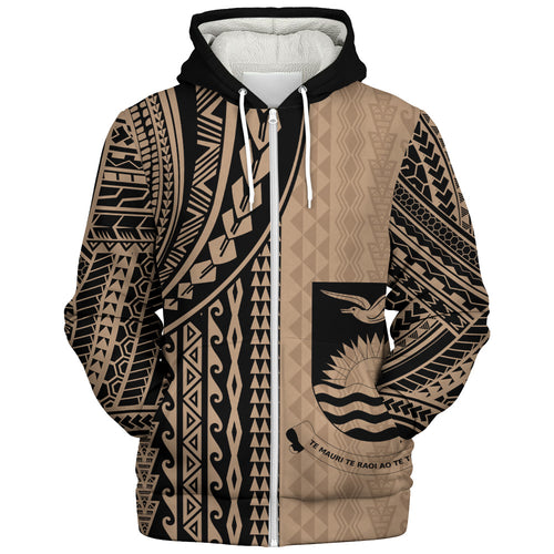 Kiribati Sherpa Hoodie Polynesian Tattoo