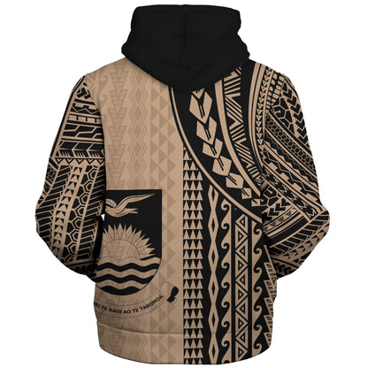 Kiribati Sherpa Hoodie Polynesian Tattoo