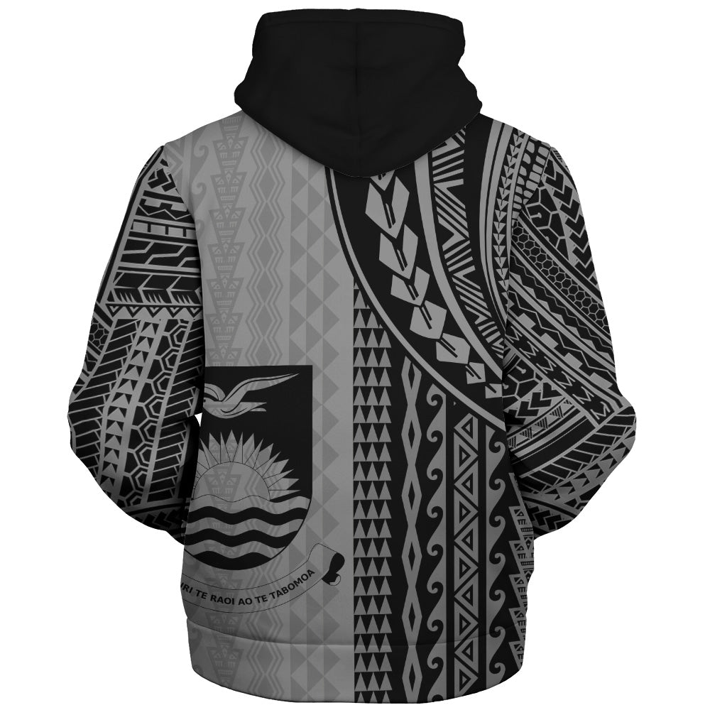 Kiribati Sherpa Hoodie Polynesian Tattoo