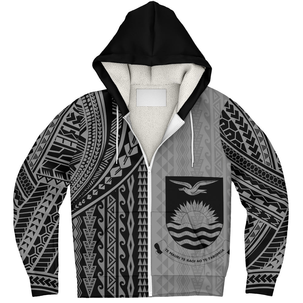 Kiribati Sherpa Hoodie Polynesian Tattoo