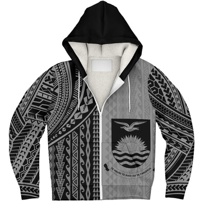 Kiribati Sherpa Hoodie Polynesian Tattoo