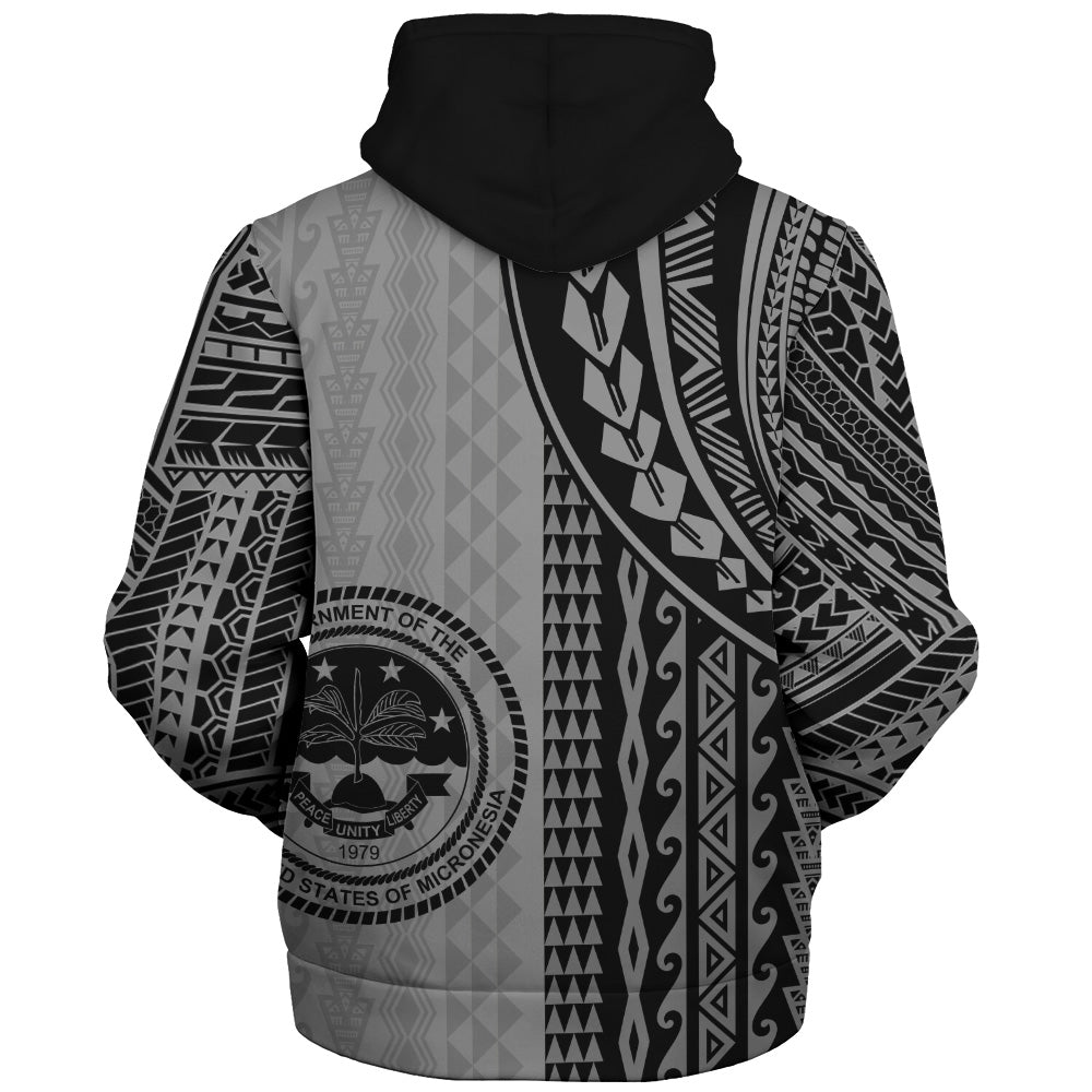 Federated States Of Micronesia Sherpa Hoodie Polynesian Tattoo