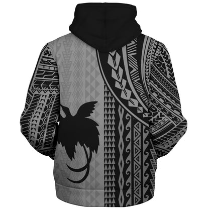 Papua New Guinea Sherpa Hoodie Polynesian Tattoo