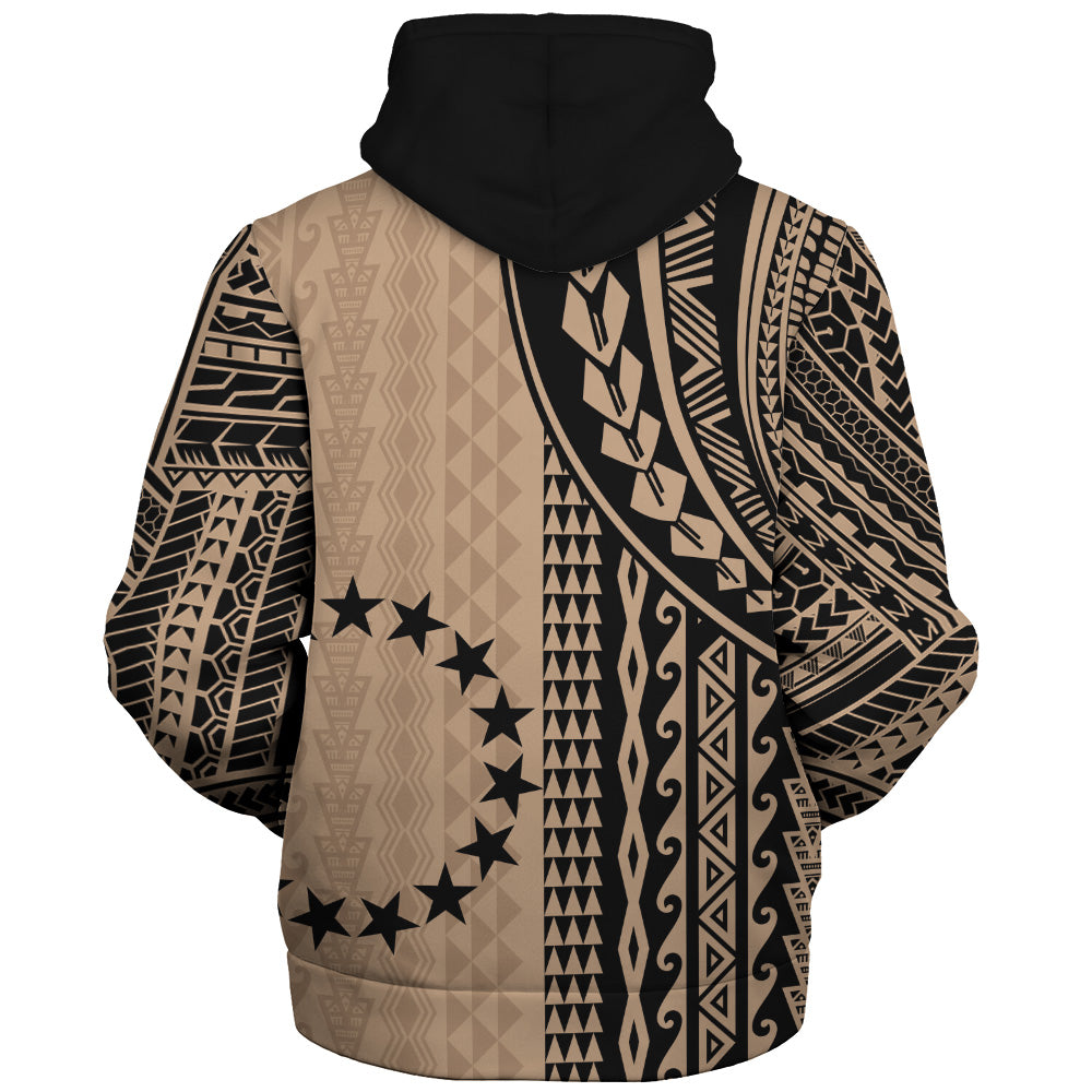 Cook Islands Sherpa Hoodie Polynesian Tattoo