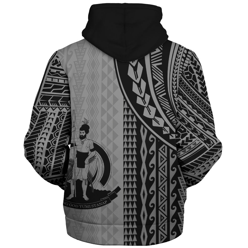 Vanuatu Sherpa Hoodie Polynesian Tattoo