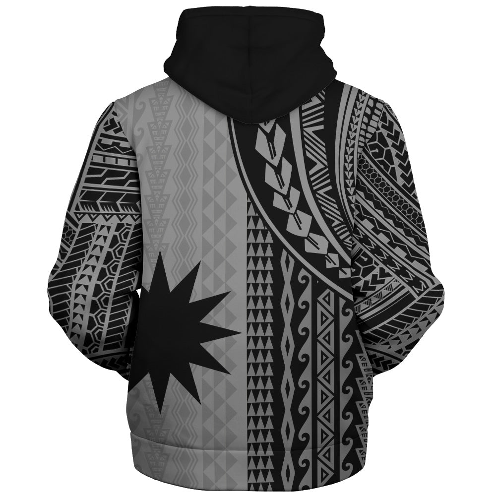 Nauru Sherpa Hoodie Polynesian Tattoo