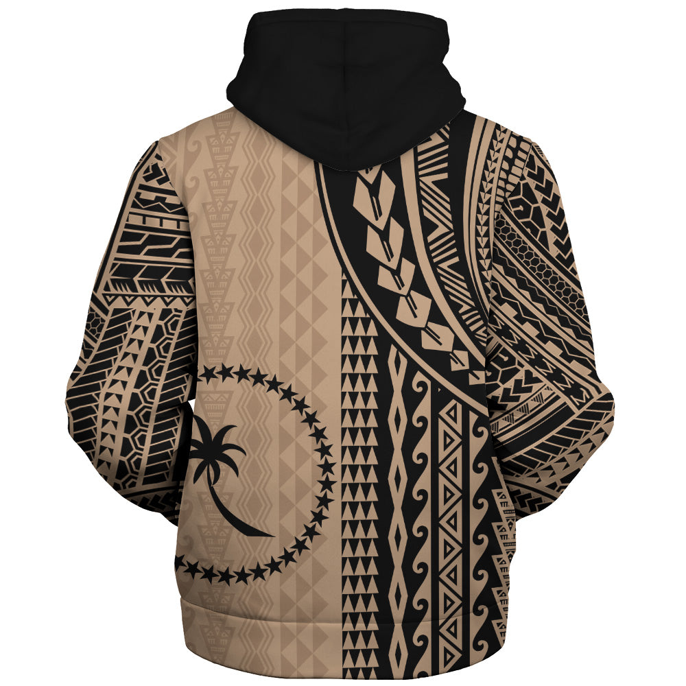Chuuk State Sherpa Hoodie Polynesian Tattoo