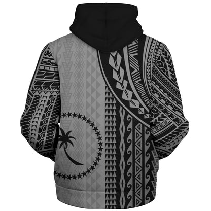 Chuuk State Sherpa Hoodie Polynesian Tattoo