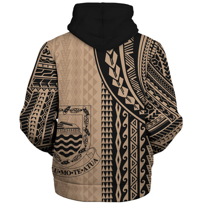 Tuvalu Sherpa Hoodie Polynesian Tattoo