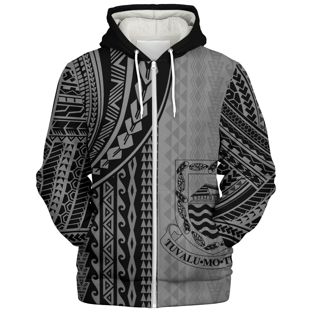 Tuvalu Sherpa Hoodie Polynesian Tattoo
