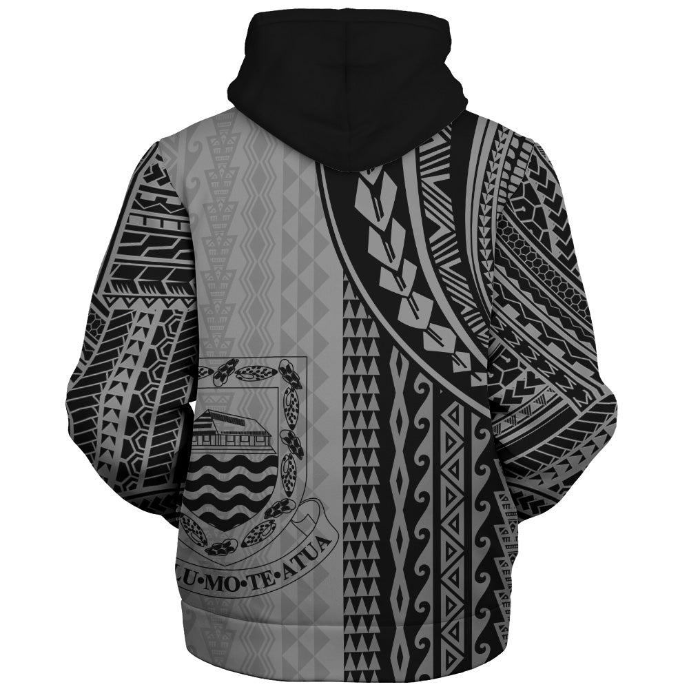 Tuvalu Sherpa Hoodie Polynesian Tattoo