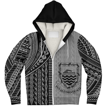 Tuvalu Sherpa Hoodie Polynesian Tattoo