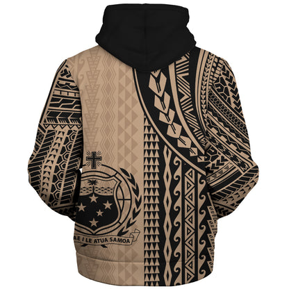 Samoa Sherpa Hoodie Polynesian Tattoo