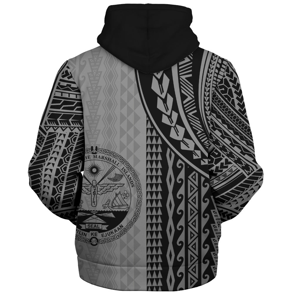 Marshall Islands Sherpa Hoodie Polynesian Tattoo