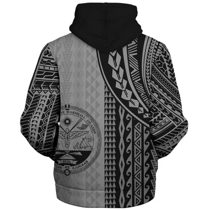 Marshall Islands Sherpa Hoodie Polynesian Tattoo