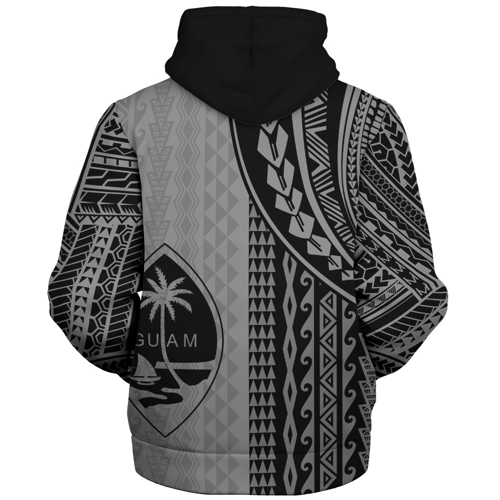 Guam Sherpa Hoodie Polynesian Tattoo