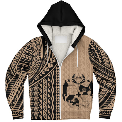 Tonga Sherpa Hoodie Polynesian Tattoo