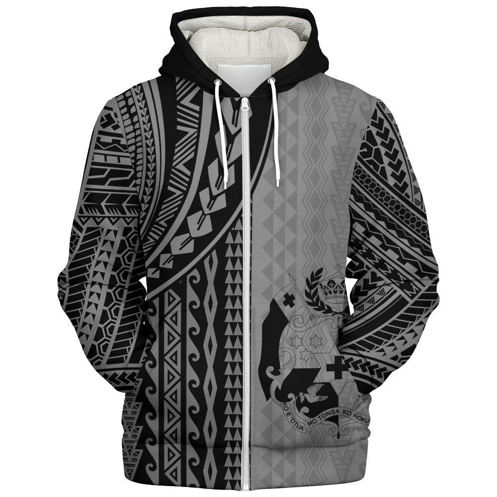 Tonga Sherpa Hoodie Polynesian Tattoo