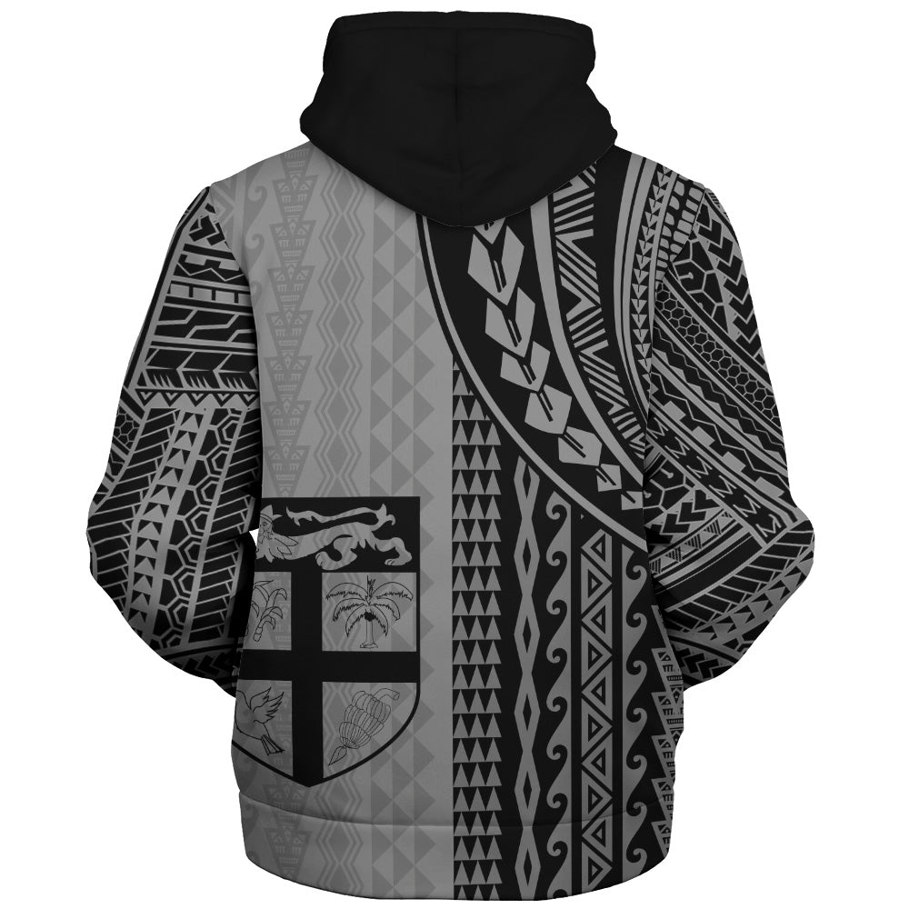 Fiji Sherpa Hoodie Polynesian Tattoo
