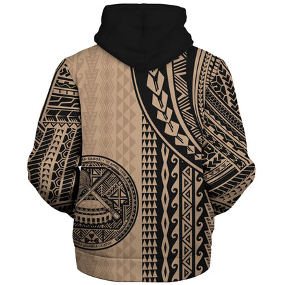 American Samoa Sherpa Hoodie Polynesian Tattoo