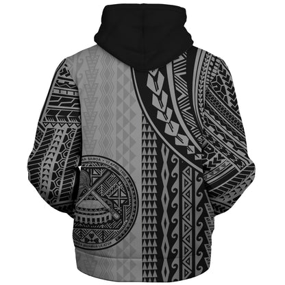 American Samoa Sherpa Hoodie Polynesian Tattoo