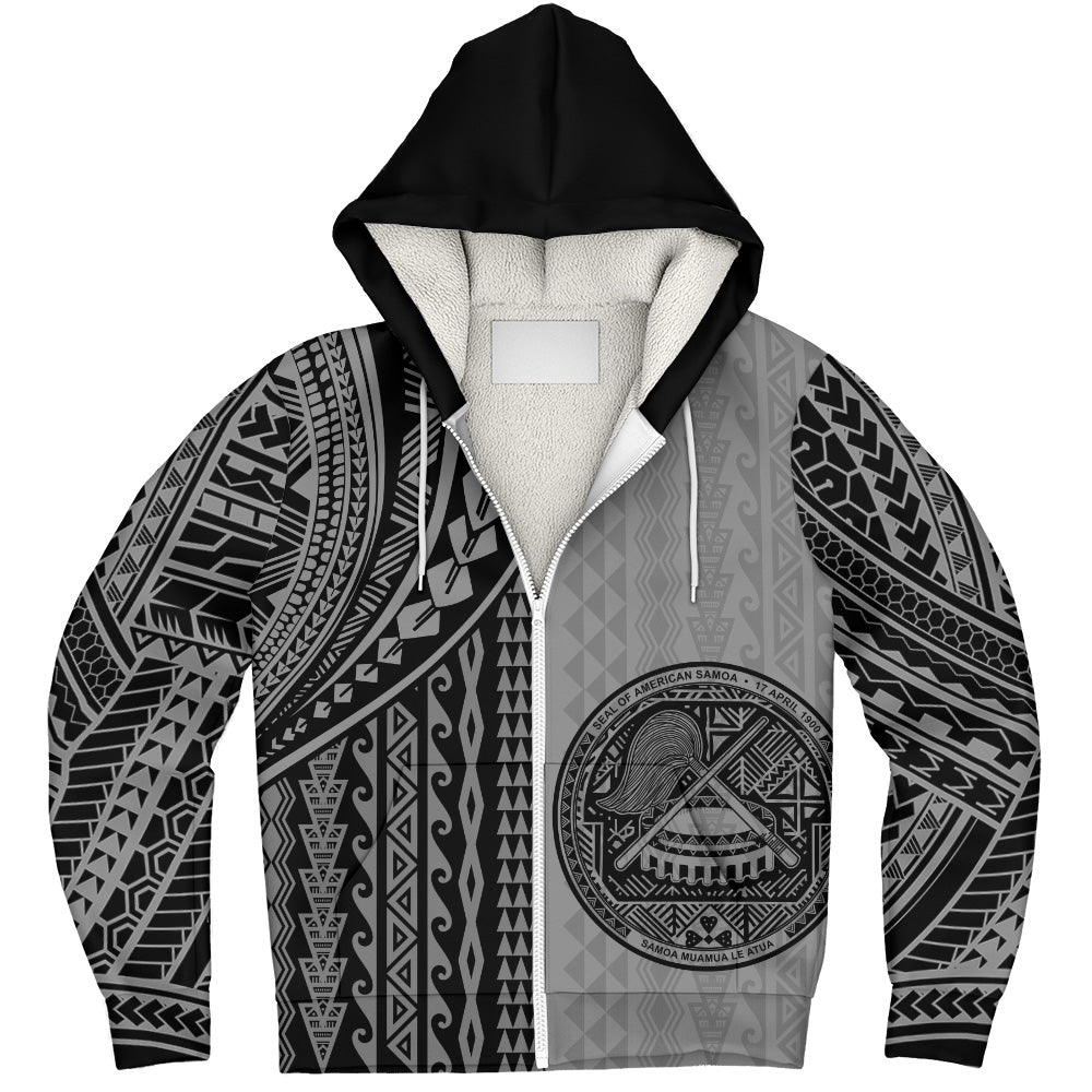 American Samoa Sherpa Hoodie Polynesian Tattoo