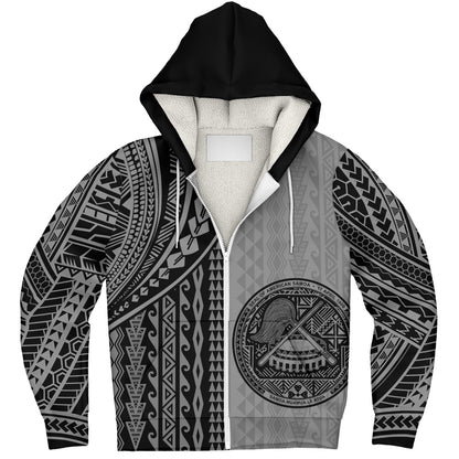 American Samoa Sherpa Hoodie Polynesian Tattoo