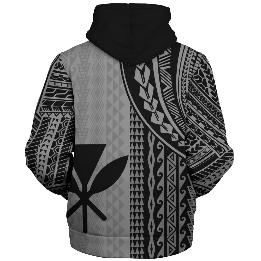 Hawaii Sherpa Hoodie Kanaka Maoli Polynesian Tattoo
